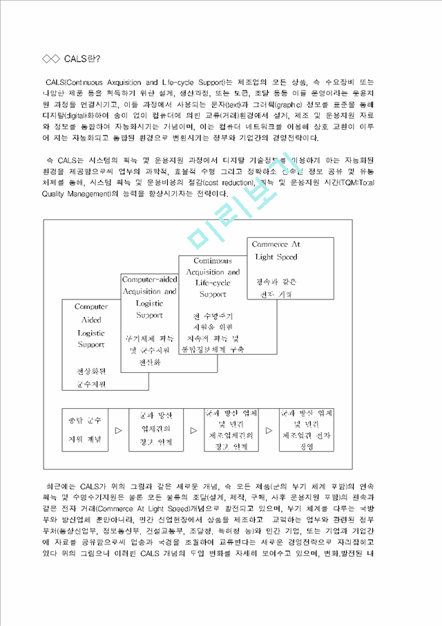 CALS(Continuous Axquisition and Life-cycle Support)   (1 )